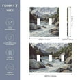 thumbnail image 2 of Yayeee Toggle Light Switch Wall Plate 2-Gang 4.56"x4.48" Decorative Outlet Cover, River and Mountains, 2 of 7