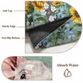 thumbnail image 6 of Cute Pig Entryway Rug 2'x3'&nbsp; Non Slip Front Door Mats, Yellow Sunflowers Teal Brown Wooden Vintage Art Entrance Rugs Indoor Outdoor Carpet, Washable Floor Mats Small Area Rug for Bedroom Kitchen, 6 of 8