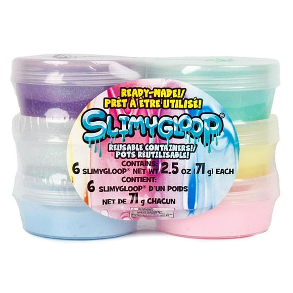 Pots de SLIMYGLOOP, lot de 6 Fourchette d’âge : 3+
