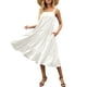 thumbnail image 5 of Sunloudy Vestido midi sin mangas para mujer, vestido de playa con volantes sueltos de color sólido sin mangas de verano Sunloudy  S M L XL, 5 of 7