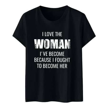 

Graphic Tees Blouses for Women Summer Shirts Junior Tops Boyfriend Graphic Tshirts