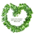 thumbnail image 2 of RUNROTOO Greenery Decor 12 Pcs Green Cloth Plastic 2 Meters Home Decoration Craft Projects, 2 of 6