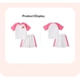 thumbnail image 2 of Emy Dola Toddler Girls Summer Activewear Outfits 2pcs Short Sleeve Shorts Set Kids Casual T-shirt and Shorts Set, 2 of 5