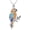 Parrot, variant on SOULMEET S925 Sterling Silver Animals Pendant 7A Cubic Zirconia Panda/Elephant/Owl/Hummingbird/Cow/Mouse/Giraffe/Lion/Chicken/Monkey/Parrot/Bird Necklaces for Women