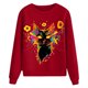 thumbnail image 2 of Gibobby Divertidas Sudaderas Sudadera holgada deportiva informal de felpa con cuello redondo y estampado de y girasol a la moda para mujer(1)(Rojo, S), 2 of 5