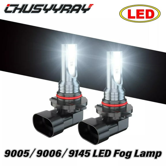 Pair for 2016 2017 2018 RAM 1500 2500 3500 9006/9145 LED Fog light Bulbs Combo Kit