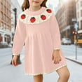 thumbnail image 2 of RMGVDSD Girls Sweater Dress Child Girls Dresses Cute Strawberry Long Sleeve Knitted Dress Kids Casual Sundress Spring Clothes Girls Spring Sundress, 2 of 4