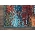 thumbnail image 6 of Nourison Celestial Abstract Atlantic 2'2" x 7'6" Area Rug, (2x8), 6 of 7