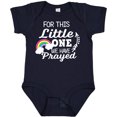 thumbnail image 3 of Inktastic For This Little One We Have Prayed Boys or Girls Baby Bodysuit, 3 of 5