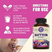 Saffron Extract Supplement, 100% Pure, 30 Day Supply