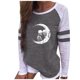 thumbnail image 1 of Camisas Para Mujer Camisas Erógenas Cuello Redondo Tops de Manga Larga Blusa Regular Estampada Odeerbi ODB128650, 1 of 6