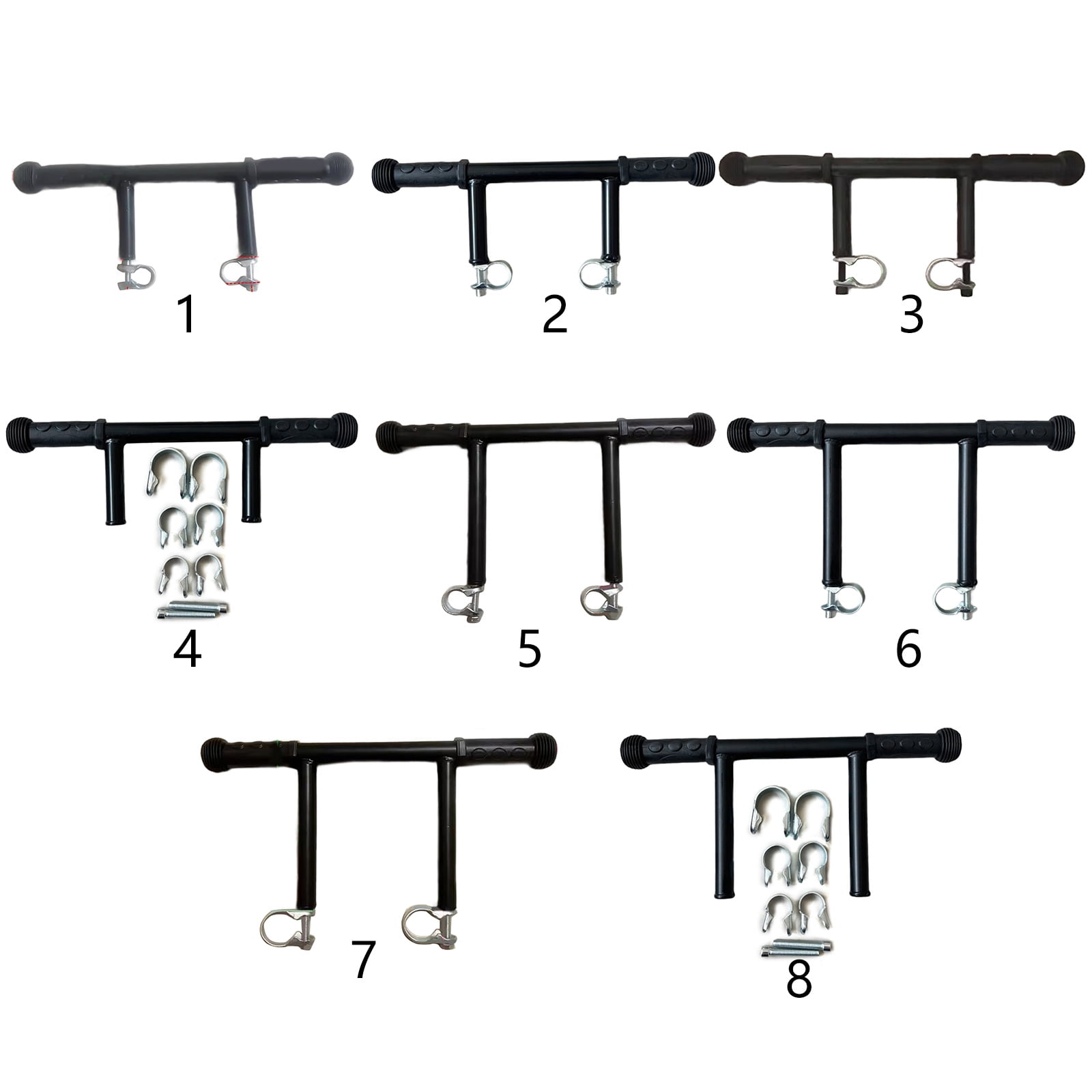 Strollers Handle Extender with Clip Compact and Lightweight Design Pram Cart Handlebar for Easy Storage and Transport