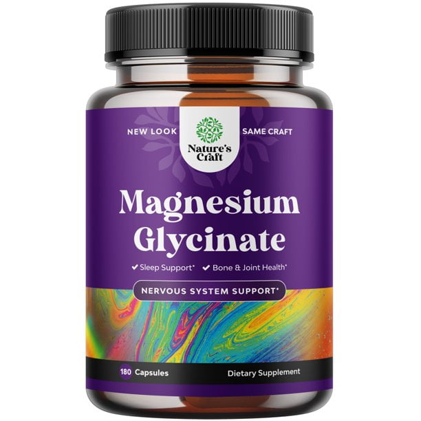 Chelated Magnesium Glycinate 400mg Natural Sleep Aid Supplement