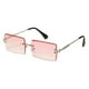 thumbnail image 1 of Gafas de sol Zulema Sin montura Cuadradas Lente rosa, 1 of 7