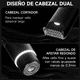 thumbnail image 4 of Depiladora Eléctrica 2 En 1, Afeitadora Portátil De 8000 Rpm Belug, Negra Dorada, 4 of 5