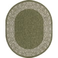 thumbnail image 3 of Unique Loom Outdoor Border Collection Area Rug - Floral Border (7' 10" x 10' Oval Green/Ivory), 3 of 7
