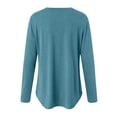 thumbnail image 6 of yueewhu Long Sleeve Shirts for Women 2026 Fall Outfits V Neck Dressy Casual Tops Trendy Blouses Cute T-Shirts Fashion Clothes (Mint Green, XXL), 6 of 9