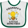 thumbnail image 3 of Inktastic Cute Bee Grandpa's Little Honeybee with Stars Boys or Girls Baby Bib, 3 of 4