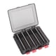 thumbnail image 5 of Caja de madera de doble cara para aparejos de pesca, almacenamiento de cebos y señuelos con 10 compartimentos., 5 of 10