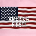 thumbnail image 2 of CafePress - AMERICA FIRST! USA Flag Cap - Adjustable 100% Brushed Unisex Casual Cotton Baseball Cap, Beige, 1, 2 of 2