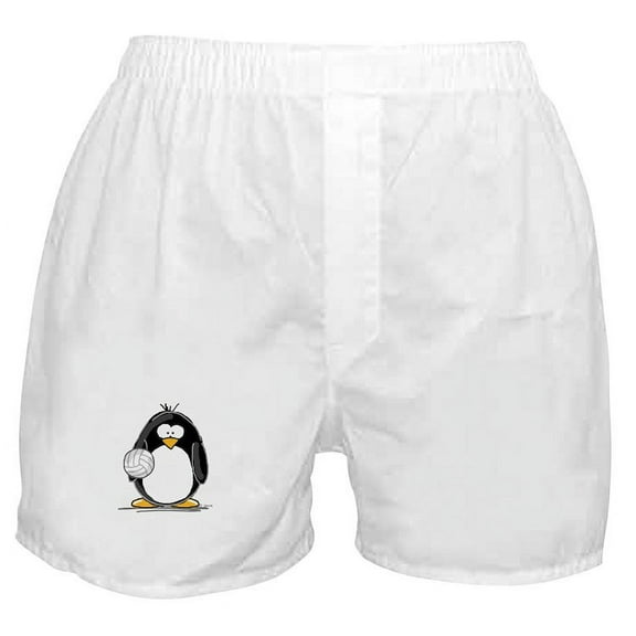 CafePress - Volleyball Penguin Boxer Shorts - Men's Novelty Boxer Shorts