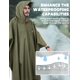 thumbnail image 5 of Poncho de lluvia ANYOO impermeable y ligero, verde militar, 5 of 7