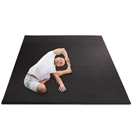 Crown Sporting Goods 8 x 6' All Purpose Extra Large Exercise Floor for Yoga, Home Gym Equipment, and Cardio