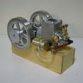 thumbnail image 2 of M92 Horizontal Hit & Miss Gasoline Engine Model - 6CC Water-Cooled Engine with Speed Limiter & Wood Base Ready to Run, 2 of 6