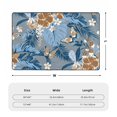 thumbnail image 7 of YFYANG 72"x48" Non-Slip Flannel Carpet Doormat, Living Room Bedroom Office Decorative Area Rugs, Indoor Vintage Blue Tropical Flower Floor Mats, 7 of 7