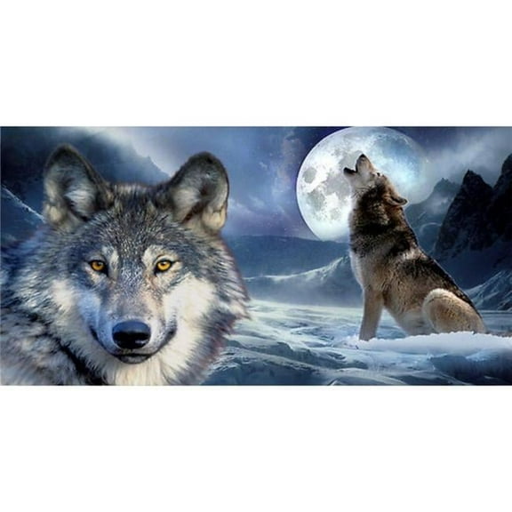 212 Main LPO2085 6 x 12 in. Wolf Mountain Scene Photo License Plate