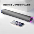 thumbnail image 2 of Computer Speaker Bar Stereo Sound Subwoofer Bluetooth Speaker,Black, 2 of 5