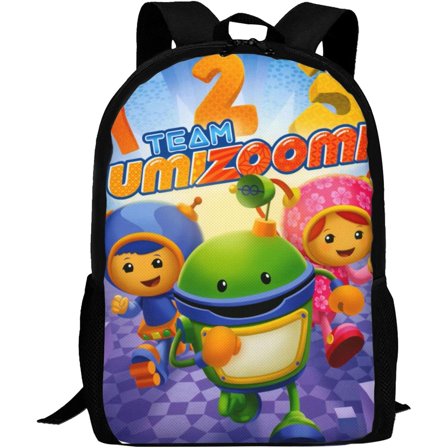 Cartoon Backpacks Team Anime Umizoomi Adjustable Funny Laptop Backpack Double Shoulder Bag for Women Men Climbing Shopping Work