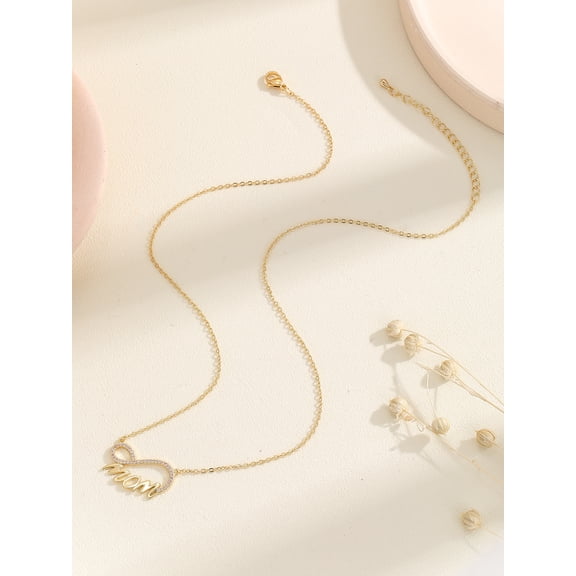 Nvzi -b Mother's Day Gift Ideas - Mothers Day Necklace for Mom Mothers Day Gifts for Mom from Son Gifts for Her Mom Gifts for Mothers Day Grandma Mothers Day Gift(Gold)