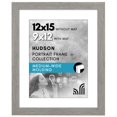 thumbnail image 1 of Americanflat 12X15 Picture Frame With Shatter-Resistant Glass - Use As 9X12 Frame With Mat Or Display 12X15 Photo Without Mat - Hudson Collection - Wide Picture Frames For Wall Display - Grey Wood, 1 of 5