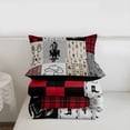 thumbnail image 4 of Western Cowboy Bedding Set Wild West Bull Horse Twin Comforter Set Teen Men Red Black Buffalo Plaid Check Bed Comforter Sets Country Farmhouse Boho Arrows Quilts Brown Grey, 4 of 7