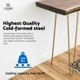 thumbnail image 3 of LAVANE 4 Inch / 10 cm Hairpin Furniture Legs, Set of 4 Heavy Duty Modern Industrial Metal Table legs with Rubber Floor Protectors & Screws for DIY Cabinet Bench Sofa Couch Ottoman&nbsp;Chair Gold, 3 of 6