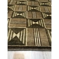thumbnail image 4 of EORC Brown Handmade Wool Transitional Ningxia? Rug, 8' x 10', 4 of 4