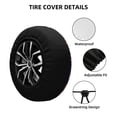 thumbnail image 2 of Goofa Halloween Sweet Candy Pattern Universal Tire Cover for Jeep, SUV, Truck, and Trailer – Waterproof, UV-Resistant,Easy to Install, Fits 14"-17" Tires-16 inch, 2 of 6