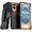 Black / Orange, variant on Defender Case for Samsung Galaxy S25 Edge with Belt Clip, Kickstand, Dual-Layer, Black