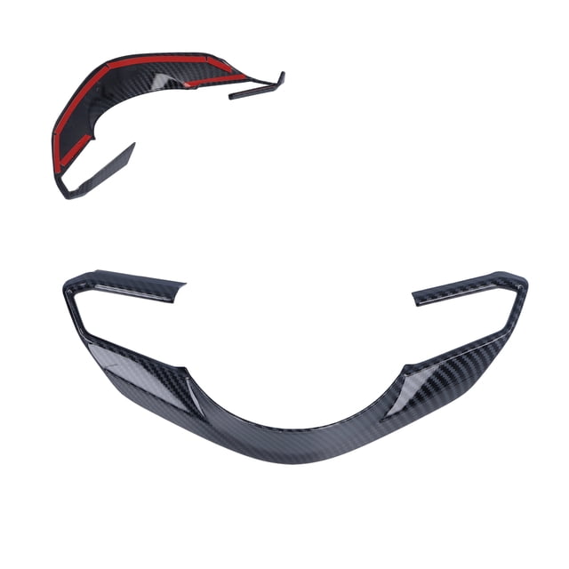 Steering Wheel Panel Trim, Carbon Fiber Style Easy And Fast To Paste Steering Wheel Panel Decor High Toughness For Cx-3 2016-2021 For Car Modification