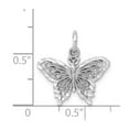 thumbnail image 3 of 14K White Gold Charm Pendant Themed 18 mm 17 Butterfly, 3 of 3