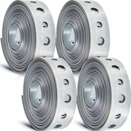 Highcraft Galvanized Steel CPVC Pipe Straps – Wrap-Around Style, 10 Pack For Easy Mounting
