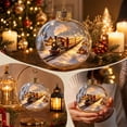 thumbnail image 6 of Christmas Ornament Ball with Mini Scene Hanging Decoration Plastic Ball for Tree Window Mantel Fireplace multicolor, 6 of 6