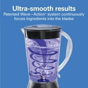 Hamilton Beach Smoothie Blender, 56 oz. Jar, 10 Speeds, New, Black, 50190F