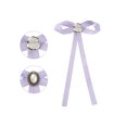 thumbnail image 3 of INSPIRE CHIC Women's Pre-tied Ribbon Bowknot Bow Brooch Pin with Faux Pearl, 3 of 5