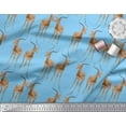 thumbnail image 2 of Soimoi Cotton Jersey Fabric Deer Animal Print Fabric by The Yard 58 Inch Wide, 2 of 3