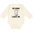 thumbnail image 3 of Inktastic My Nana Loves Me Girls Girls Long Sleeve Baby Bodysuit, 3 of 5