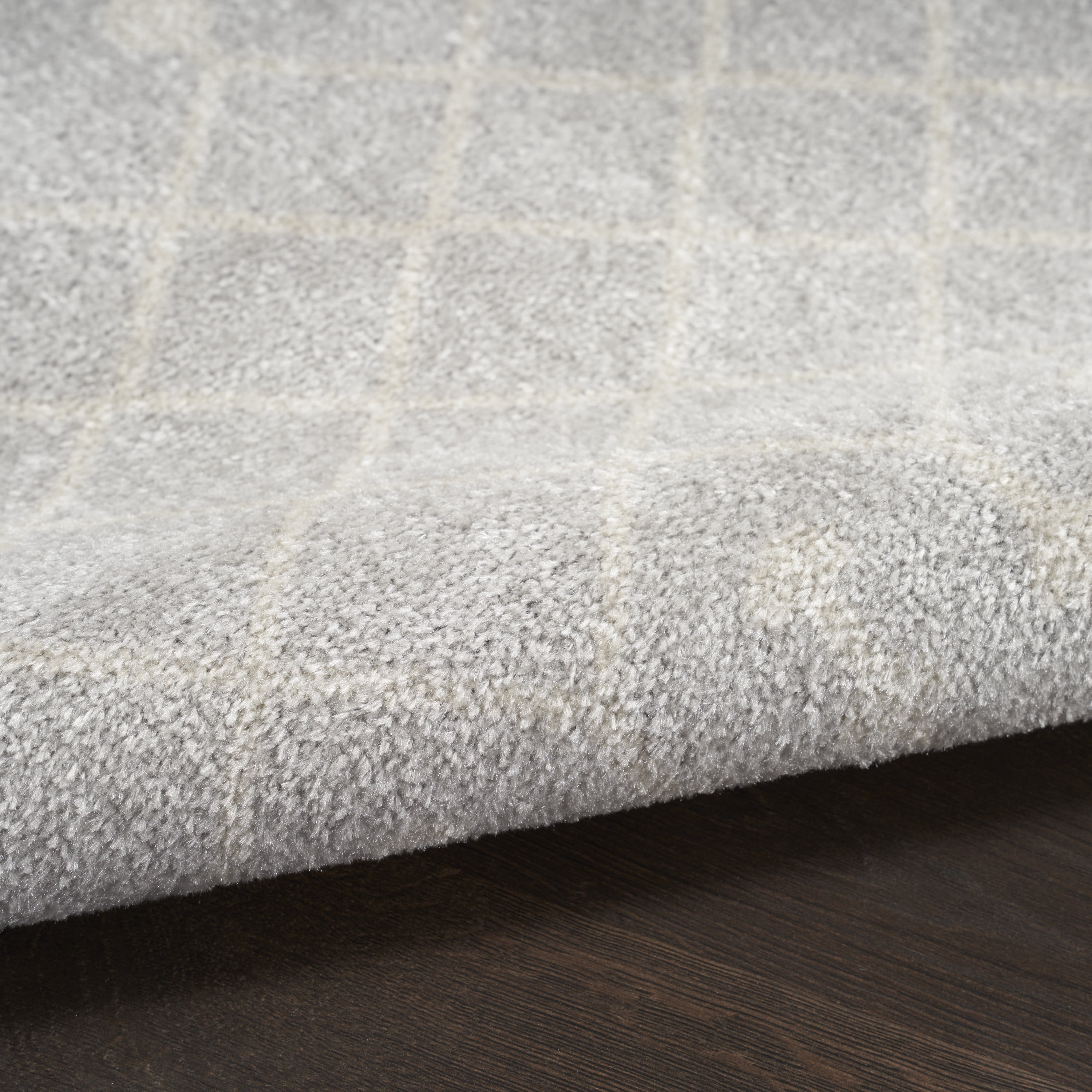 Nourison Astra Machine Washable Moroccan Grey 6'7" x 9' Area Rug (7x9)