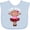 AE-Light Blue, variant on Inktastic Monkey 1st Birthday 1 Year Old Girl Girls Baby Bib