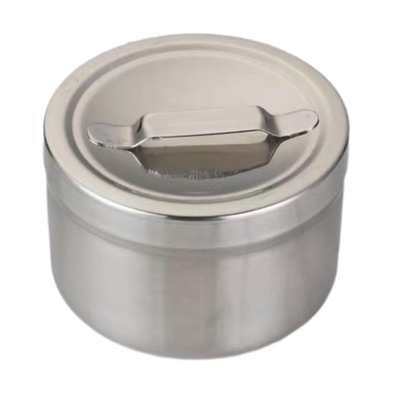 SunniMix Stainless Steel Dressing Jar Gauze Container Canister Cotton Balls Dispenser